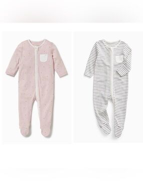 GUC Set Of MORI Clever Zip Baby Pijamas